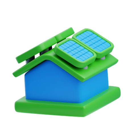 Hogar ecológico  3D Icon