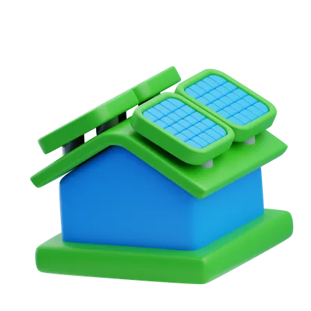 Hogar ecológico  3D Icon