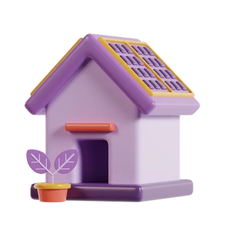 Hogar ecológico  3D Icon