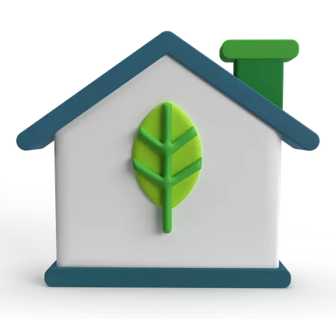 Eco Home  3D Icon