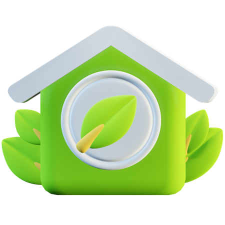 Eco Home  3D Icon