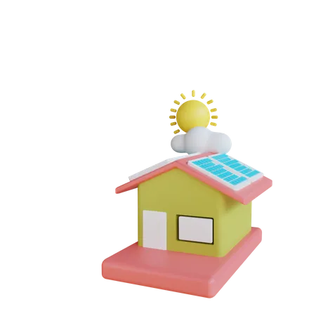 Eco Home  3D Icon
