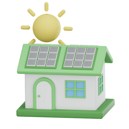 Eco House  3D Icon