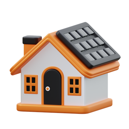 Eco House  3D Icon