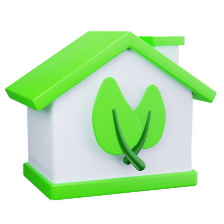 Eco House  3D Icon