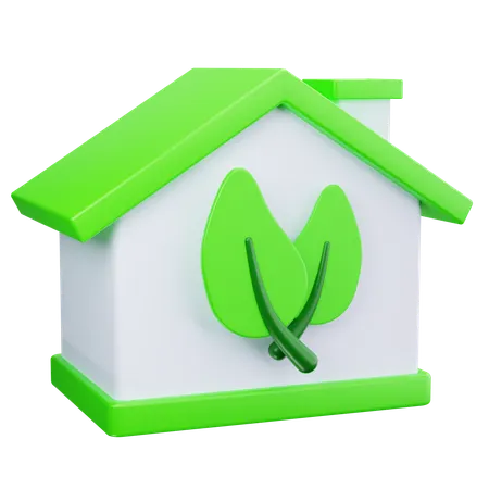 Eco House  3D Icon