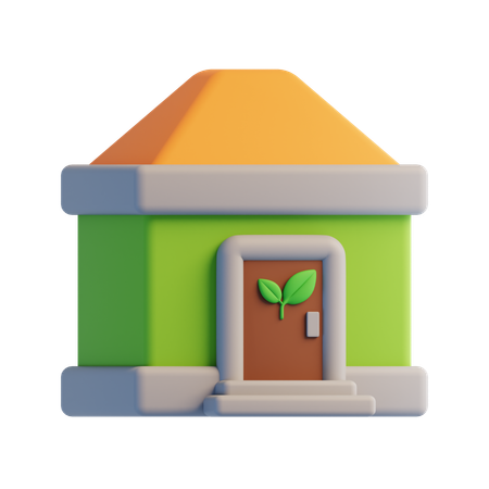 Eco House  3D Icon
