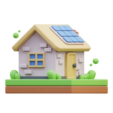 Eco House  3D Icon