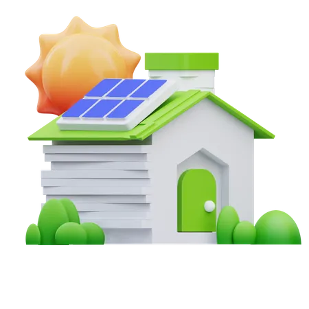 Eco House  3D Icon