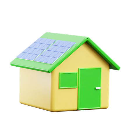 Eco House  3D Icon