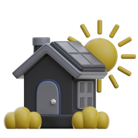 Eco House  3D Icon