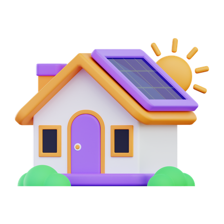 Eco House  3D Icon