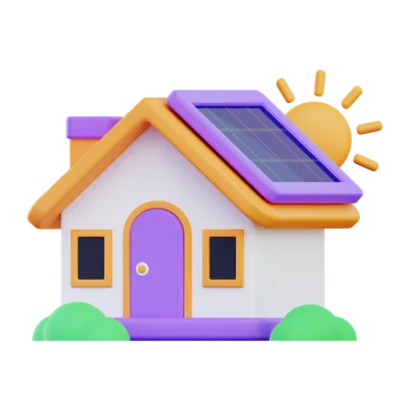 Eco House  3D Icon