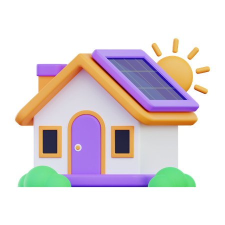 Eco House  3D Icon