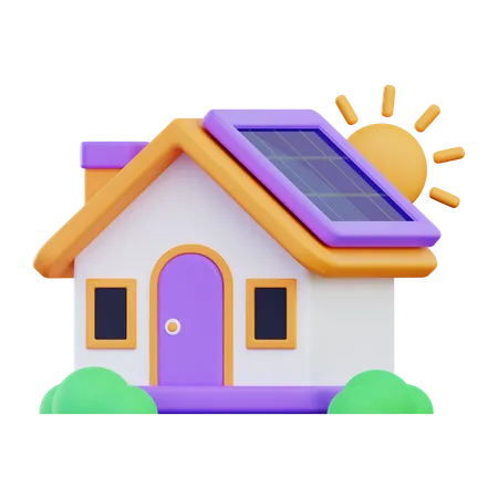 Eco House  3D Icon