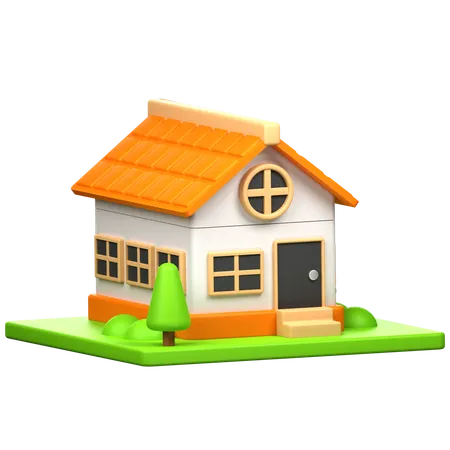 Eco House  3D Icon