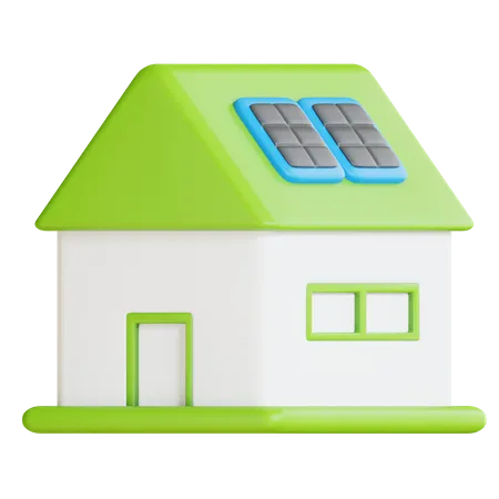 Eco house  3D Icon