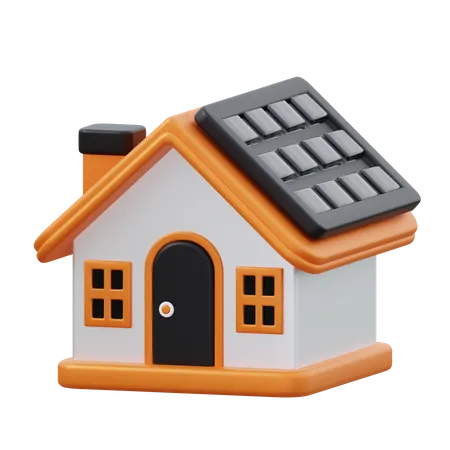 Eco House  3D Icon