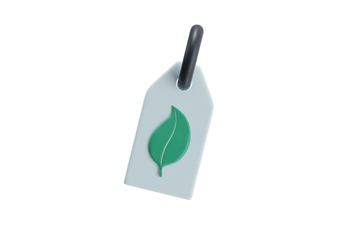 Eco Label  3D Icon