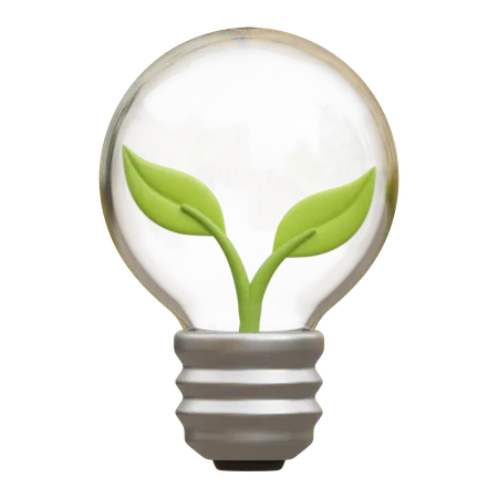 Eco Lamp  3D Icon