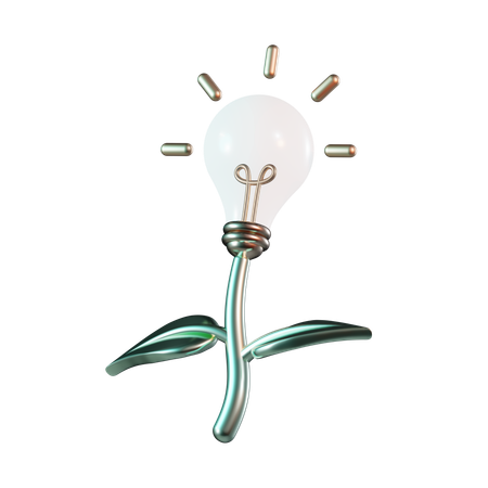 Eco Lamp  3D Icon