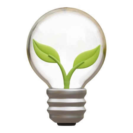 Eco Lamp  3D Icon