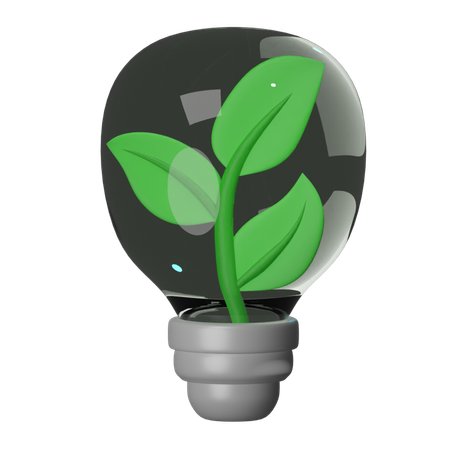 Eco Lamp  3D Icon