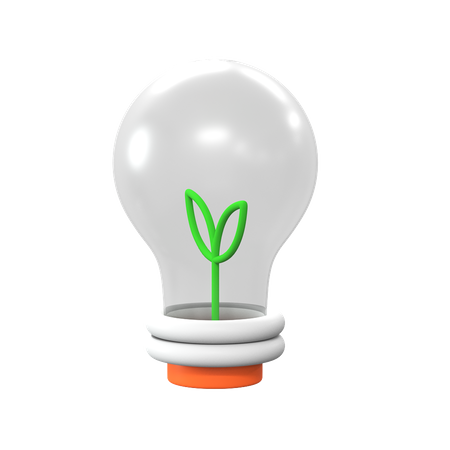 Eco Lamp  3D Icon