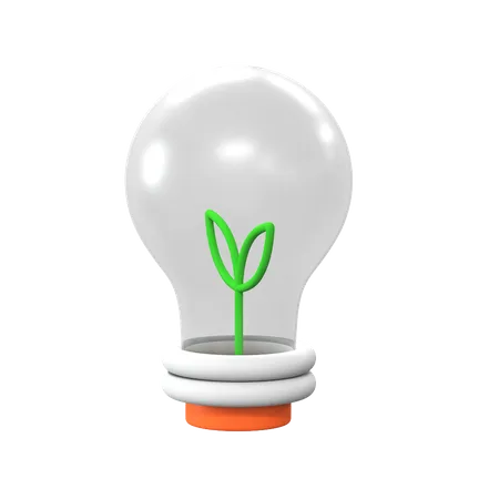 Eco Lamp  3D Icon