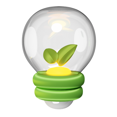 Eco Lamp 3D Icon