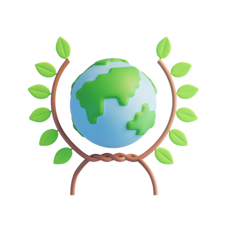 Eco Laurel  3D Icon