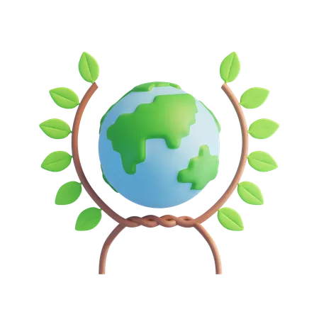 Eco Laurel  3D Icon