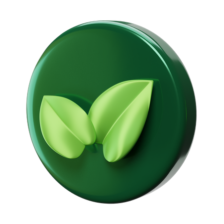 Eco Leaf  3D Icon