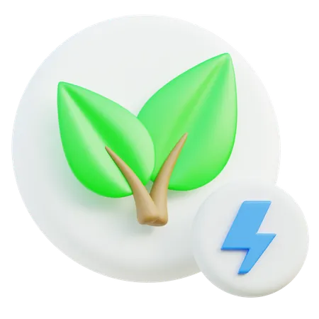 Eco Leaf  3D Icon