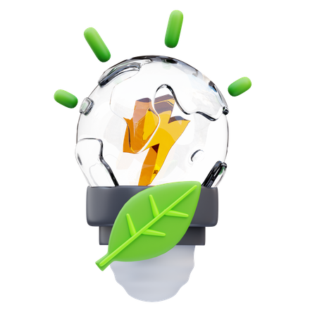 Eco Light  3D Icon