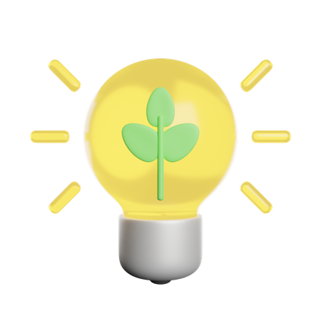 Eco Light  3D Icon