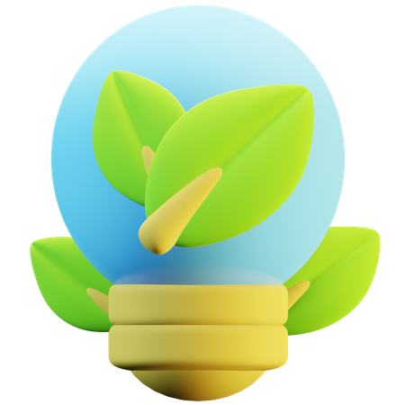 Eco Light  3D Icon
