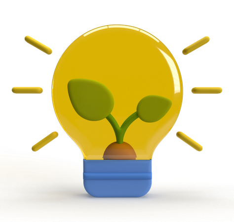 Eco Light  3D Icon