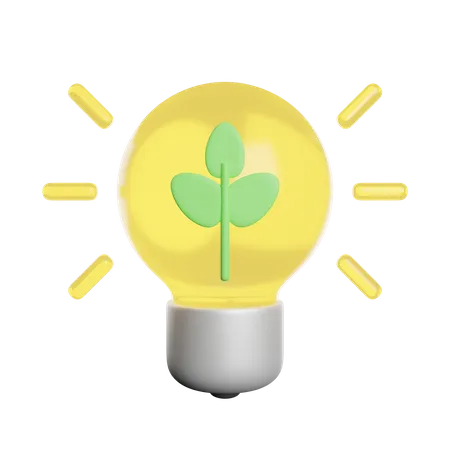 Eco Light  3D Icon