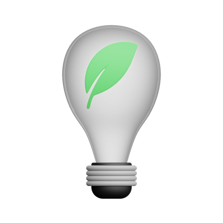 Lumière écologique  3D Icon