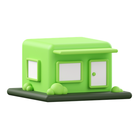 Maison écologique  3D Icon