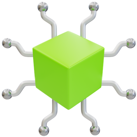 Eco Network  3D Icon