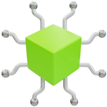 Eco Network  3D Icon