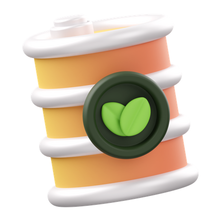 Eco Oil Barrel  3D Icon