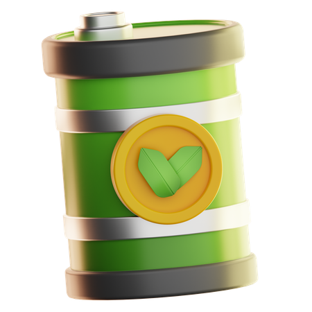 Eco Oil Barrel  3D Icon