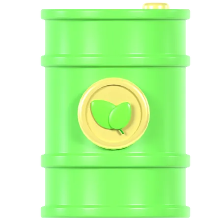 Eco Oil Barrel  3D Icon