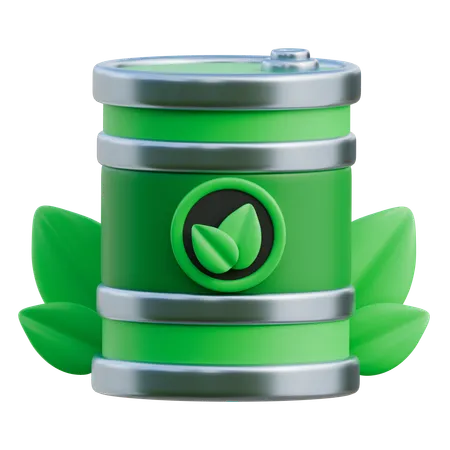 Eco Oil Barrel  3D Icon