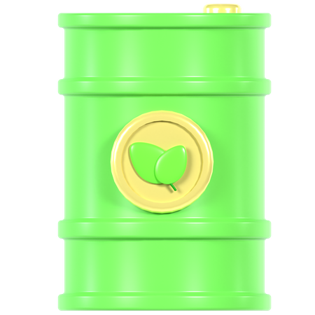 Eco Oil Barrel  3D Icon