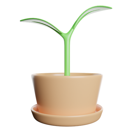 Eco Plant  3D Icon