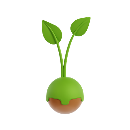 Eco Plant  3D Icon